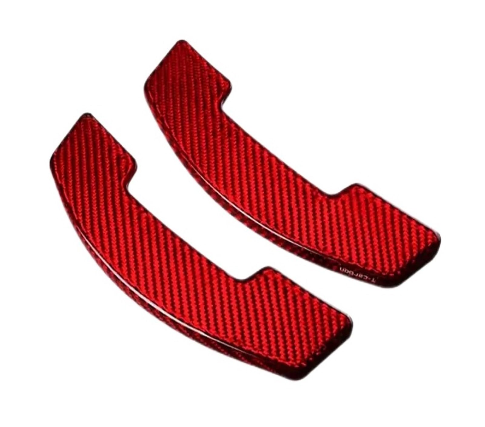 Xxiucj Car Paddle Shifter Extensions for Jaguar for XE for XF for E-PACE for F-Pace Steering Wheel Shift Paddle(Red)