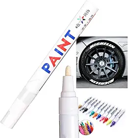Caneta Reparadora Tira Risco Automóveis Carro Moto Caminhões Pintar e Retocar Pneu Azulejo e Tênis Uso Escolar Marca Texto
