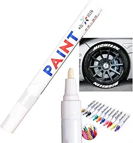 Caneta Reparadora Tira Risco Automóveis Carro Moto Caminhões Pintar e Retocar Pneu Azulejo e Tênis Uso Escolar Marca Texto