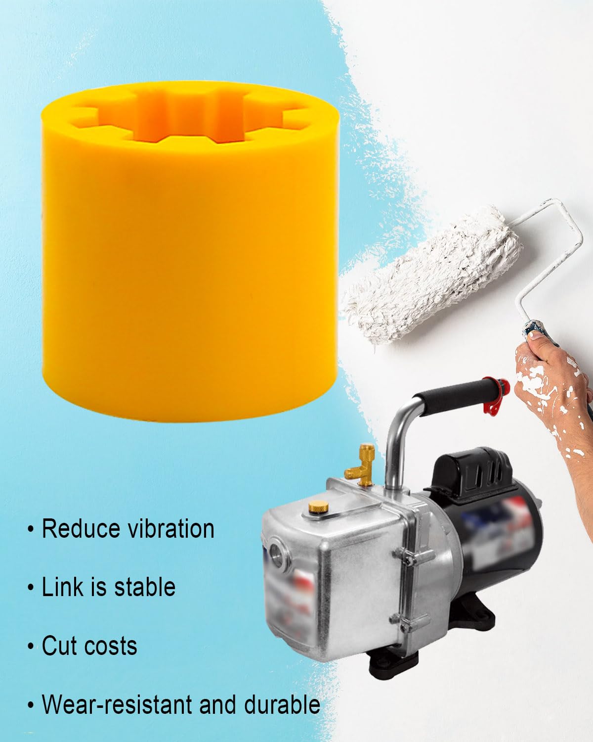 ULZOZN Accoppiatore per pompa a vuoto adatto per serie Platinum ed Eliminator DV-285N DV-3E DV-4E DV-6E DV42N DV-85N DV-142N DV-200N sostituisce 684520331976 solo per accoppiatore flessibile