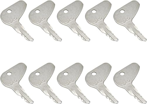 10PCS H32412 Ignition Keys 32412 Compatible with Kubota G L M Series Tractor G3200 G4200 G5200 L1275 L2250 L2650 M4700 M4800 M4900 Replace 35260-31852 Ignition Key