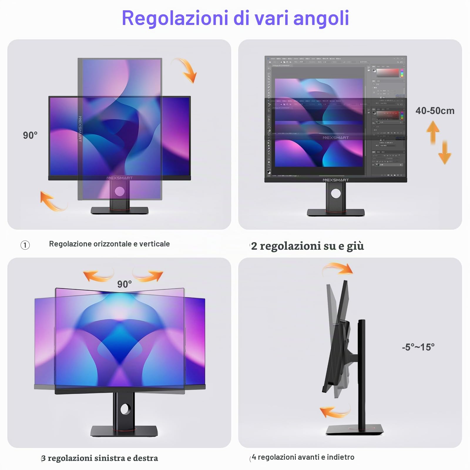Computer desktop all-in-one da 23,8 pollici con Core i7-4785T Computer all-in-one 8 GB di RAM 512 GB SSD Supporto Dual Band WiFi Blutooth 4.2 Mouse e tastiera cablati Nero (schermo non touch)