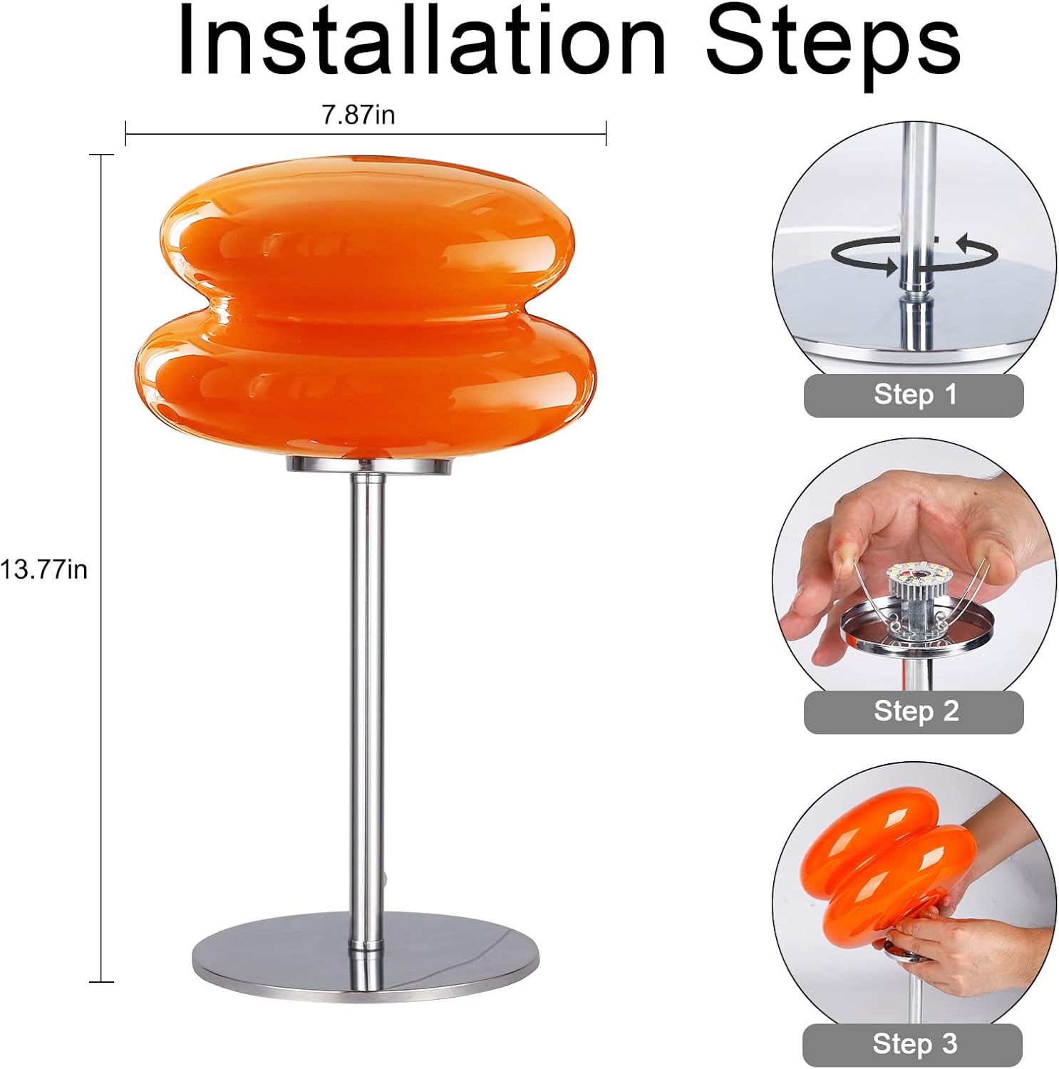 taotanra- Bread Table lamp Cream-Style Creative Bread lamp - Children's Room Night Light Birthday Gift Cute dimmable Sleep Atmosphere Light Home Decoration Item -Orange