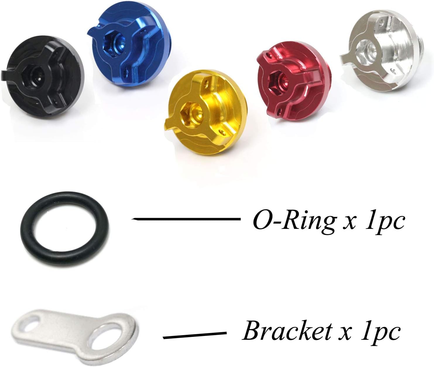 KETABAO Blue CNC Engine Oil Filler Plugs O-ring Compatible with CBR 600RR 03-16 CB 900 Hornet 02-08 CB 1100 RS 18 19