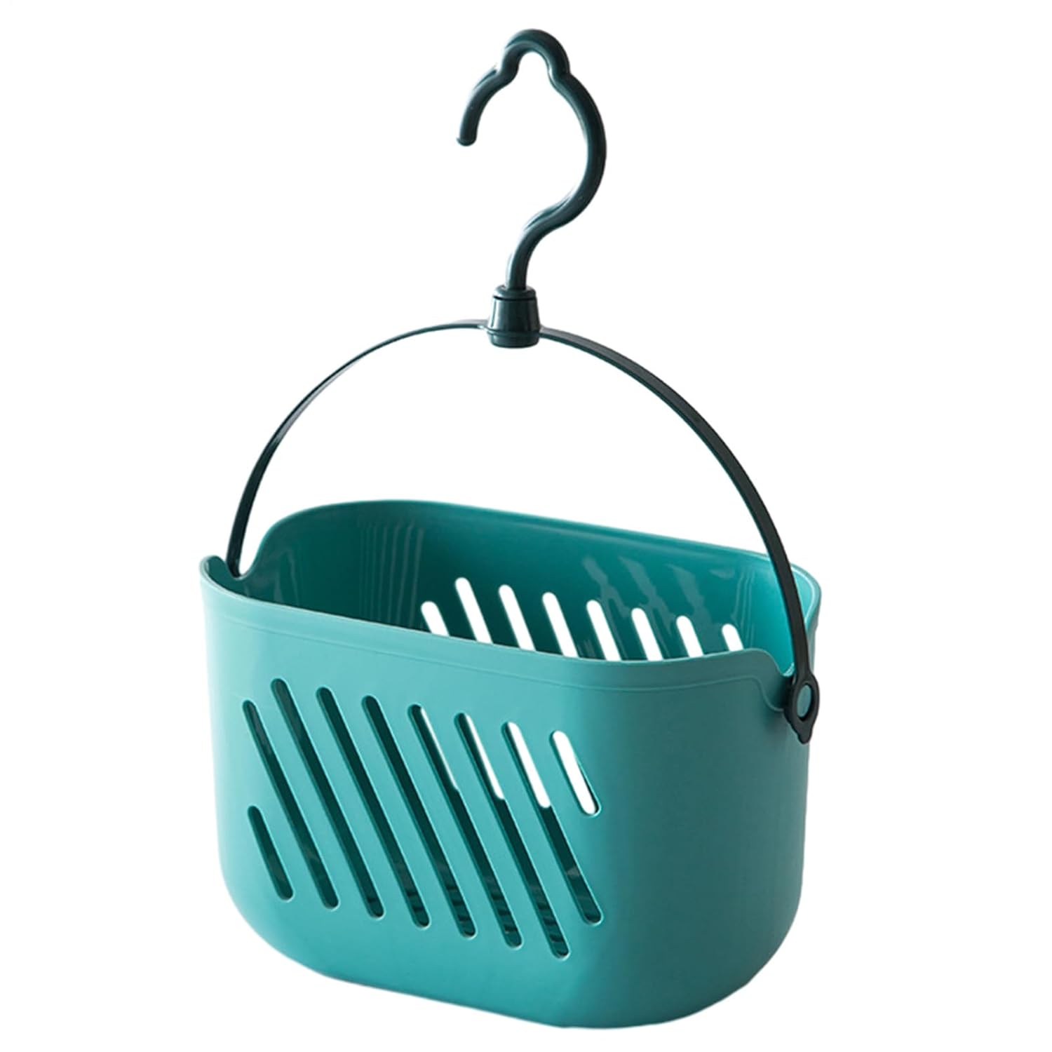 Bath Storage Basket - Draining Shower Caddy Hanging Storage Organizer Sturdy Plastiic Rack Versatile Kitchen and Bathroom Container