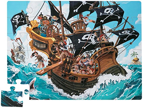 Crocodile Creek Pirates Shaped Box Floor Puzzle - 36 Piece