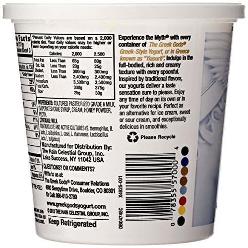 The Greek Gods Greek Yogurt, Honey, 24 oz