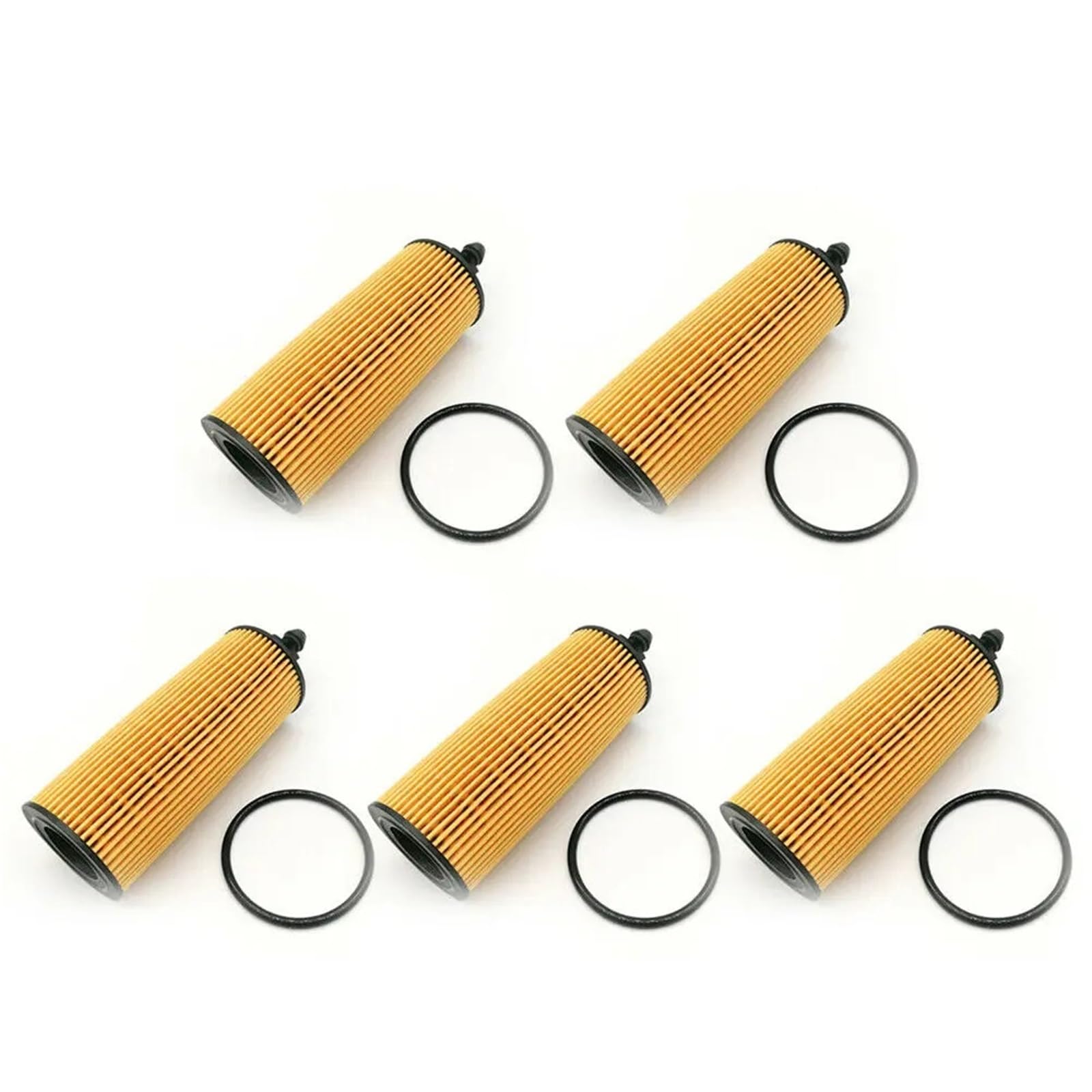 Filtry oleju samochodowego Filtr oleju 5/2/1 szt. z pierścieniem uszczelniającym 68191349AB pasuje do Chryslera, pasuje do Ram, pasuje do Dodge'a, pasuje do Jeepa 3.6L 2014-2016(5Pcs)