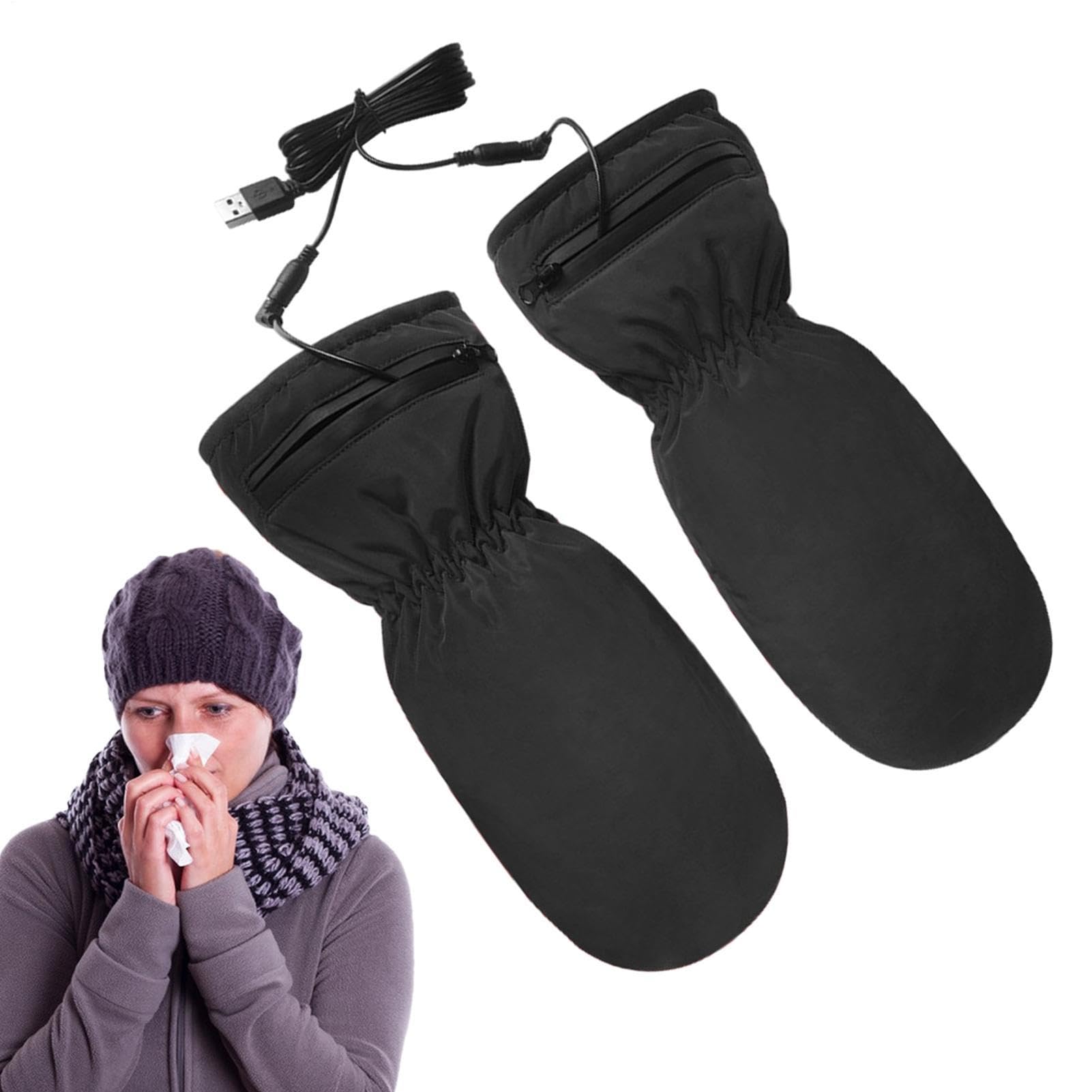 Guantes calefactables impermeables que protegen tus manos del frío con tecnología táctil 8