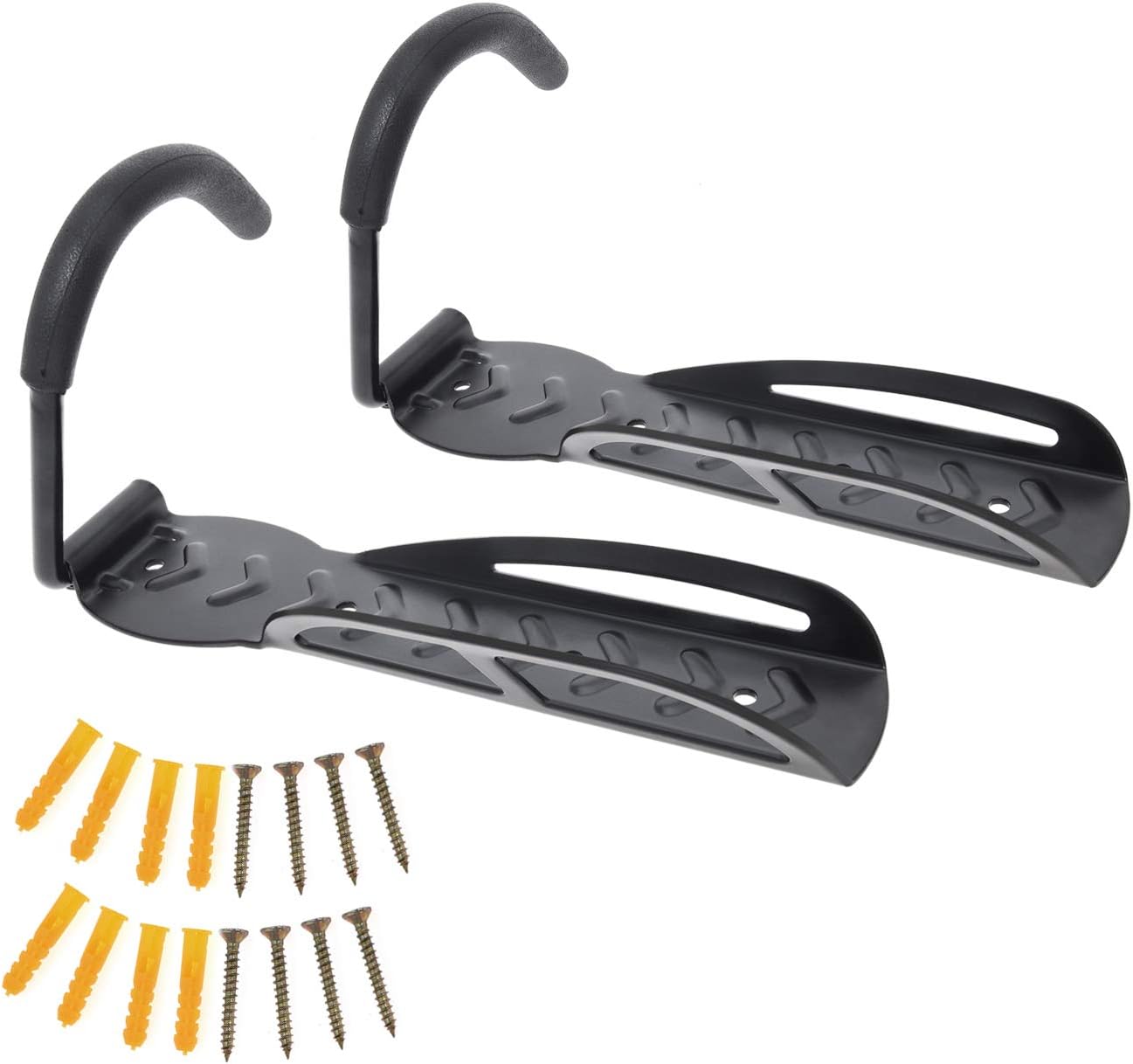 Auwey Bike Rack Garage Hanger Wall Mount Hook Rack Holder Bicycle Hanger Storage Vertical Bike Hook for Indoor Shed, Heavy Duty Holds up to 66 lb : Sports & Outdoors