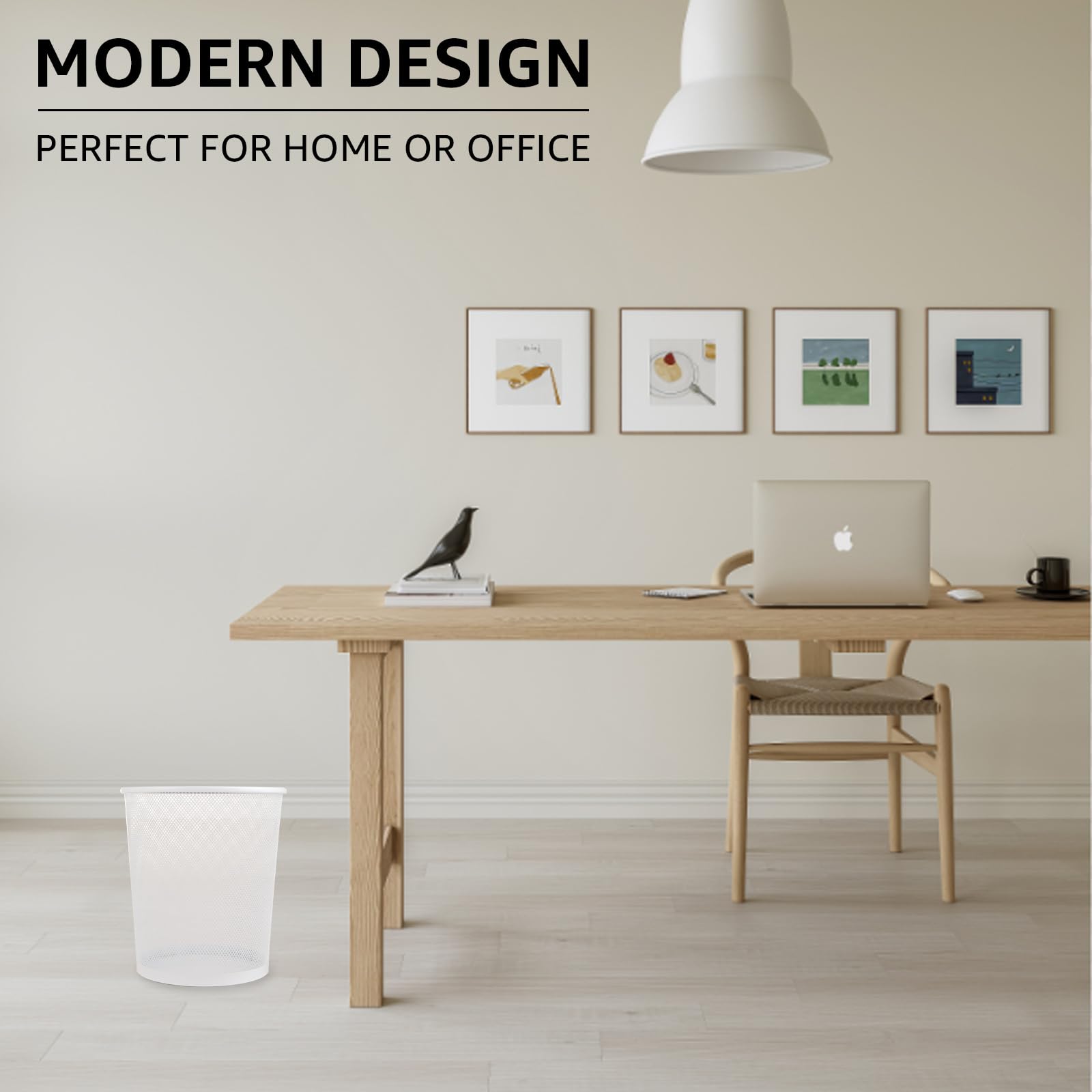 Cestino Ufficio Kazai Bennet In Legno - Design Sostenibile 9,2L Verde - Foto 6