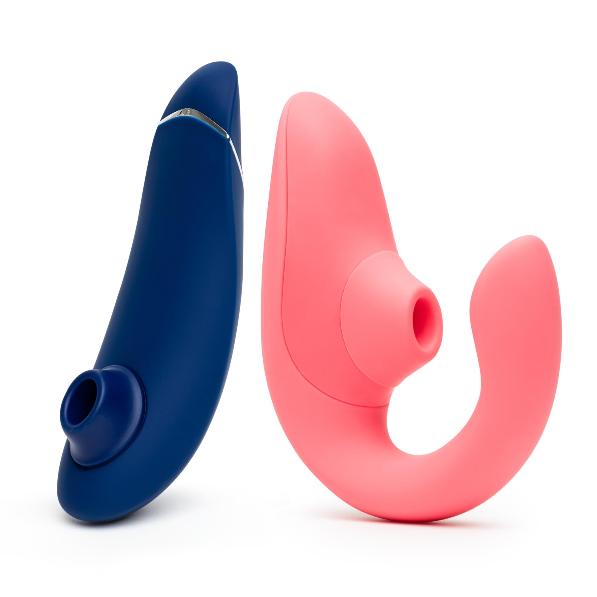Womanizer Blend Rose Dual Stimulation Rabbit Vibrator Premium 2 Blue Pleasure Air Clitoris Sucker - Female Sex Toys