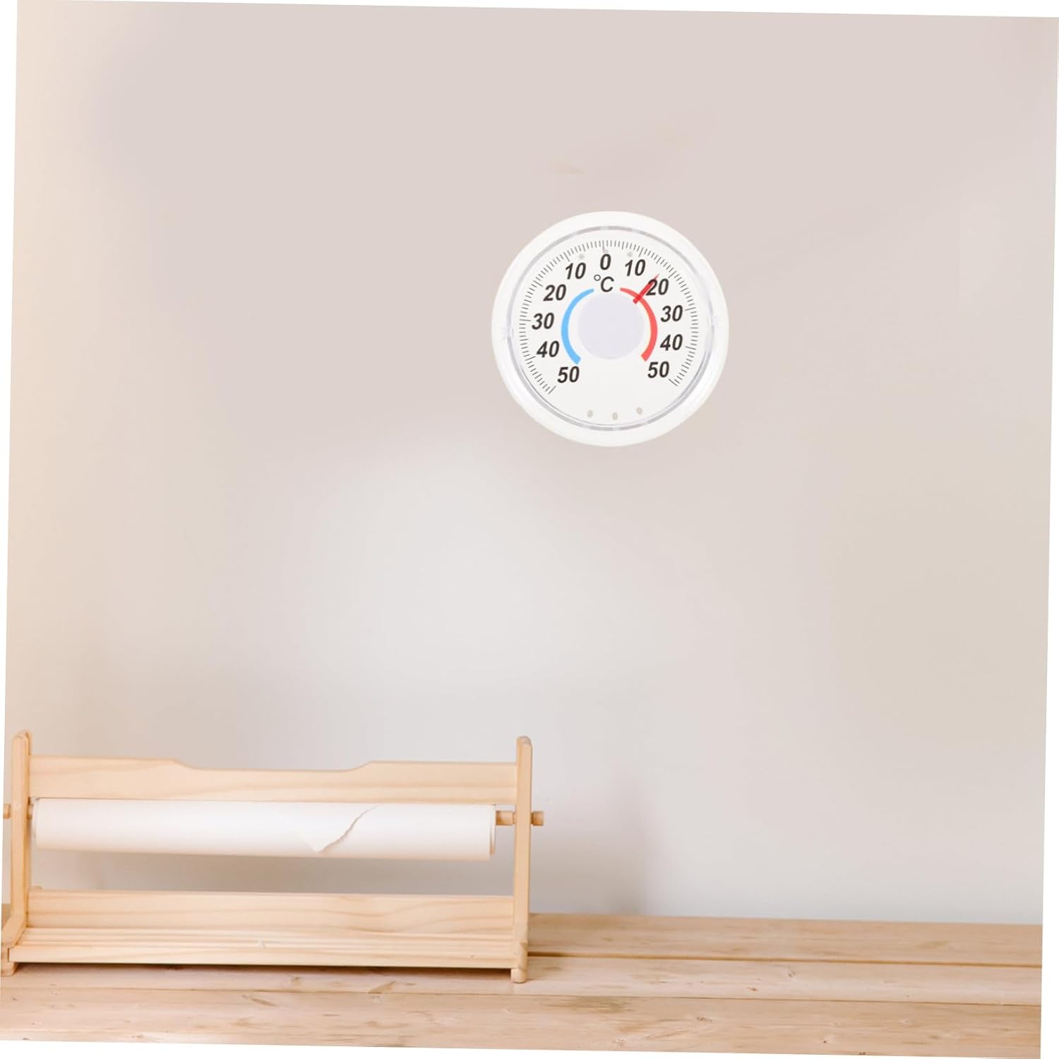 Yardwe 6pcs Wooden Thermometers Vertical Temperature Gauges for Home School and Shop Dual Scale Fahrenheit Celsius Easy to Design for Use