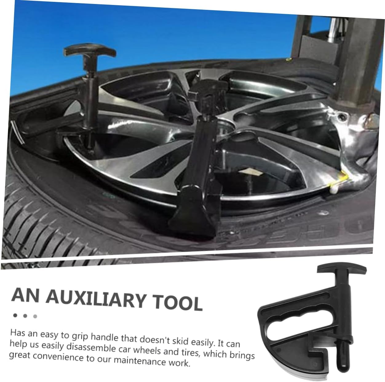 2Pcs Car Bead Clamps Tire Changing Tool Durable Rim Changer with Handle for Efficient Tyre Disassembly and Installation Lightweight Design for Convenient