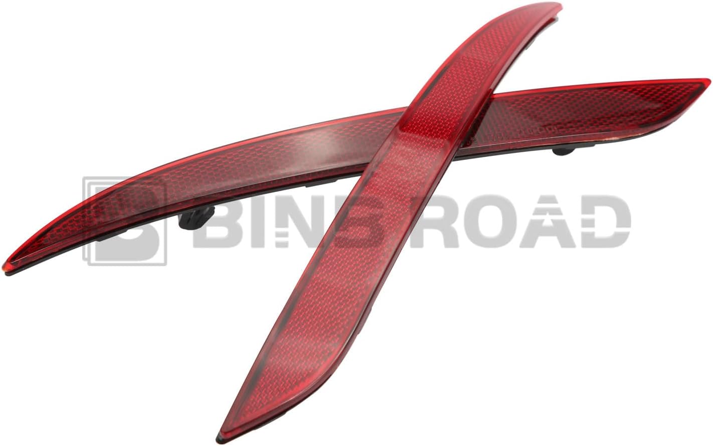 Rear Bumper Reflector Left Right Compatible with Tesla Model 3 2016-2023 (Replaces 1077406-00-F + 1077407-00-F)