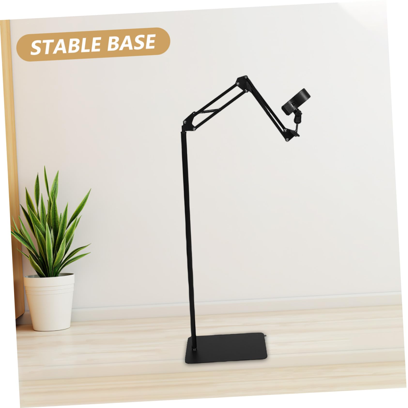 Yardwe Soporte para Secador de Pelo Abrazadera Ajustable Manos Libres para Baño Salón y Dormitorio