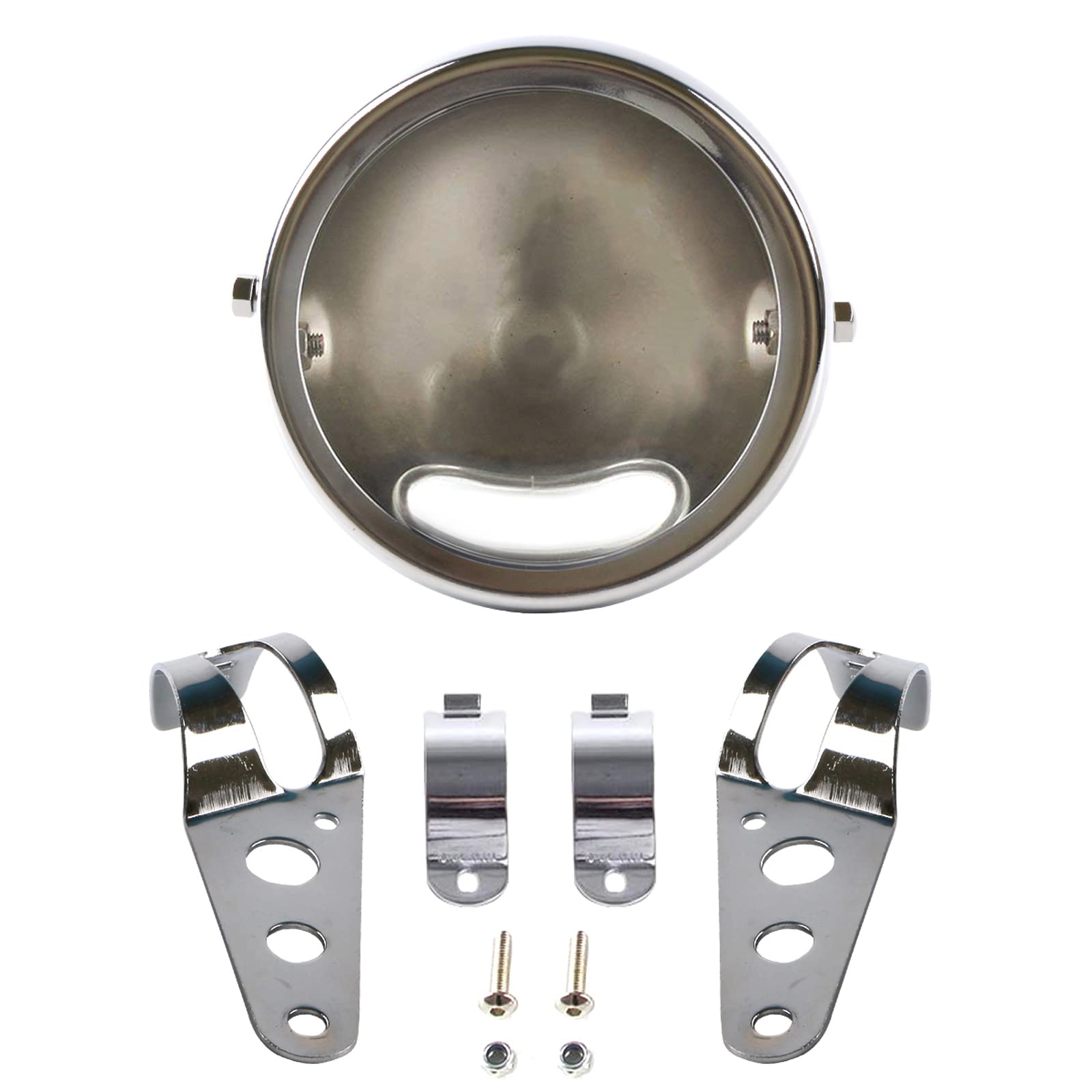 Amazon.com: ZZJAUBI Chrome Motorcycle Headlight Housing 5.75 5 3