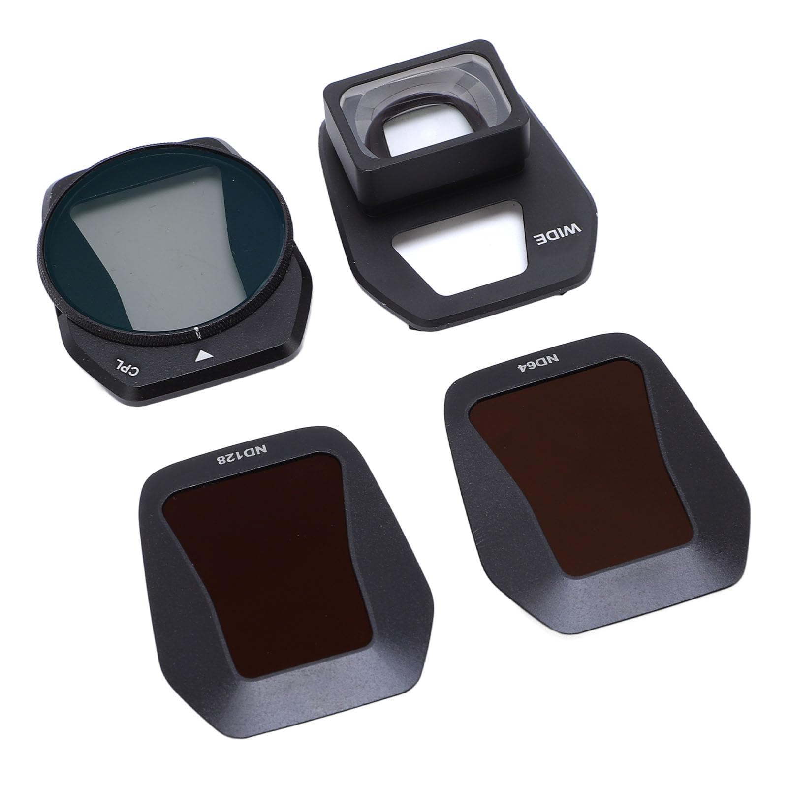 Set di Filtri per Lenti per AIR 3s 4 IN 1 0.35X Drone Obiettivo Grandangolare ND128 ND64 Kit Filtro Lente per Drone Regolabile CPL Polarizzatore a densità Neutra