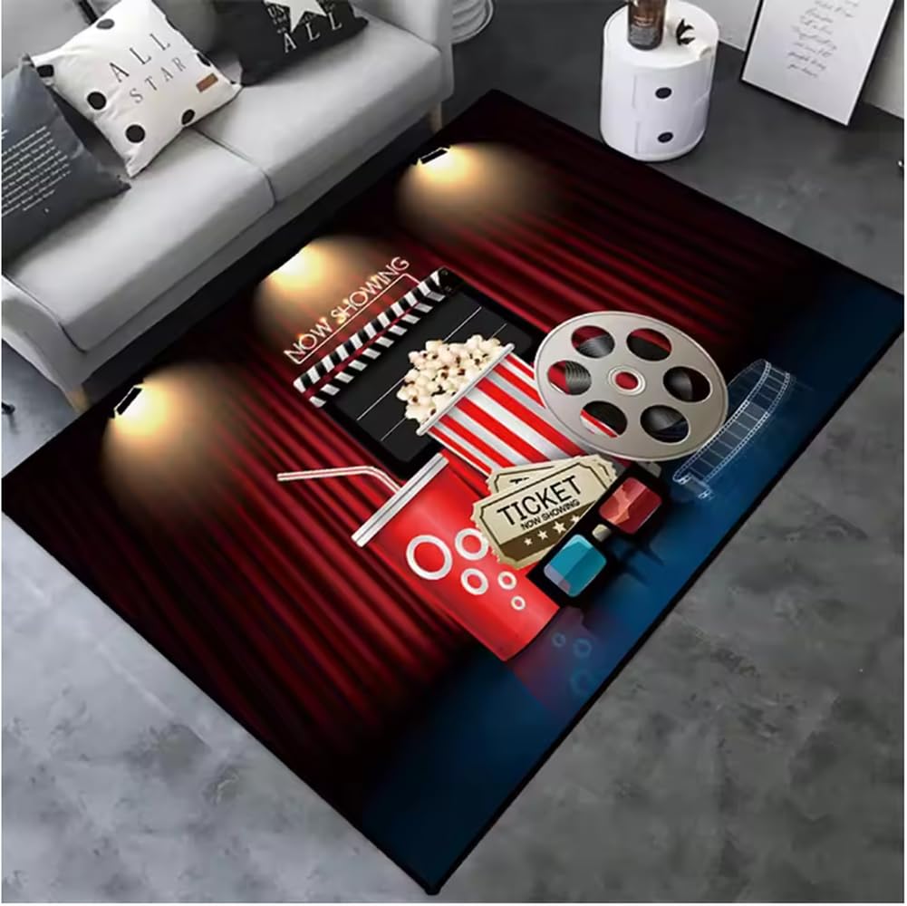 Tapis de cinéma Soirée Cinéma Clapboard 50x80cm antidérapant salon