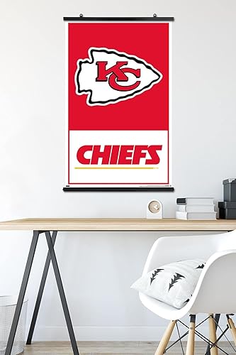 Miniatura 5 de Trends International NFL Kansas City Chiefs - Póster de pared con logotipo 21, 22.37 x 34.00 pulgadas, paquete de póster y clip