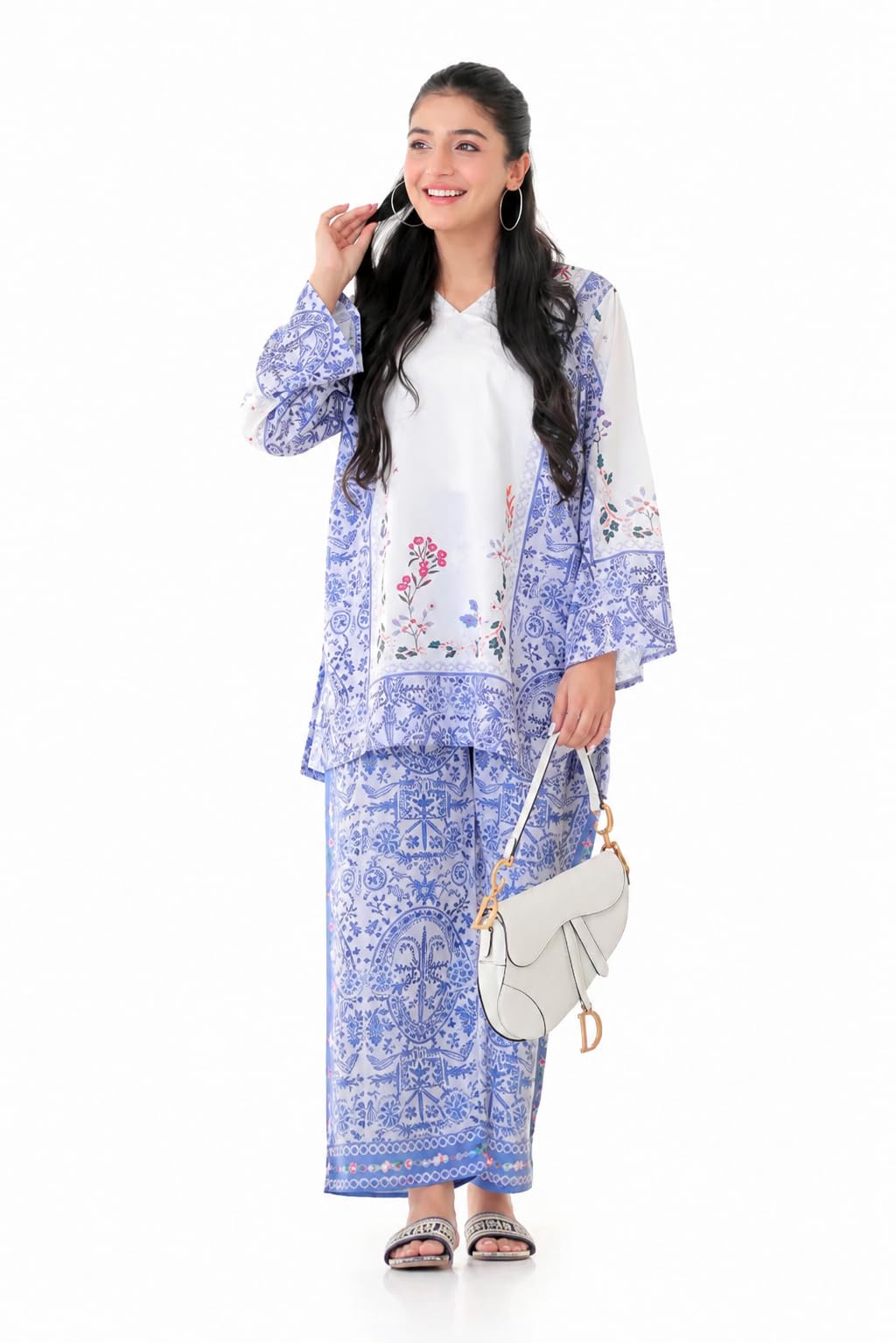 Women’s Premium Stylish rayon Top & Pants Trendy, Comfortable Two Piece Matching Outfit for Casual Wear, Office, Travel, Lounge & Daily Modern Fashion (IN, Alpha, S, DF-1000)-picture-43