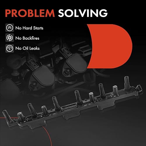 Miniatura 6 de A-Premium Paquetes de bobinas de encendido de motor compatibles con motor Jeep L6 4.0L - Cherokee 2000-2001, TJ 2000-2006, Wrangler 2000-2006, Grand