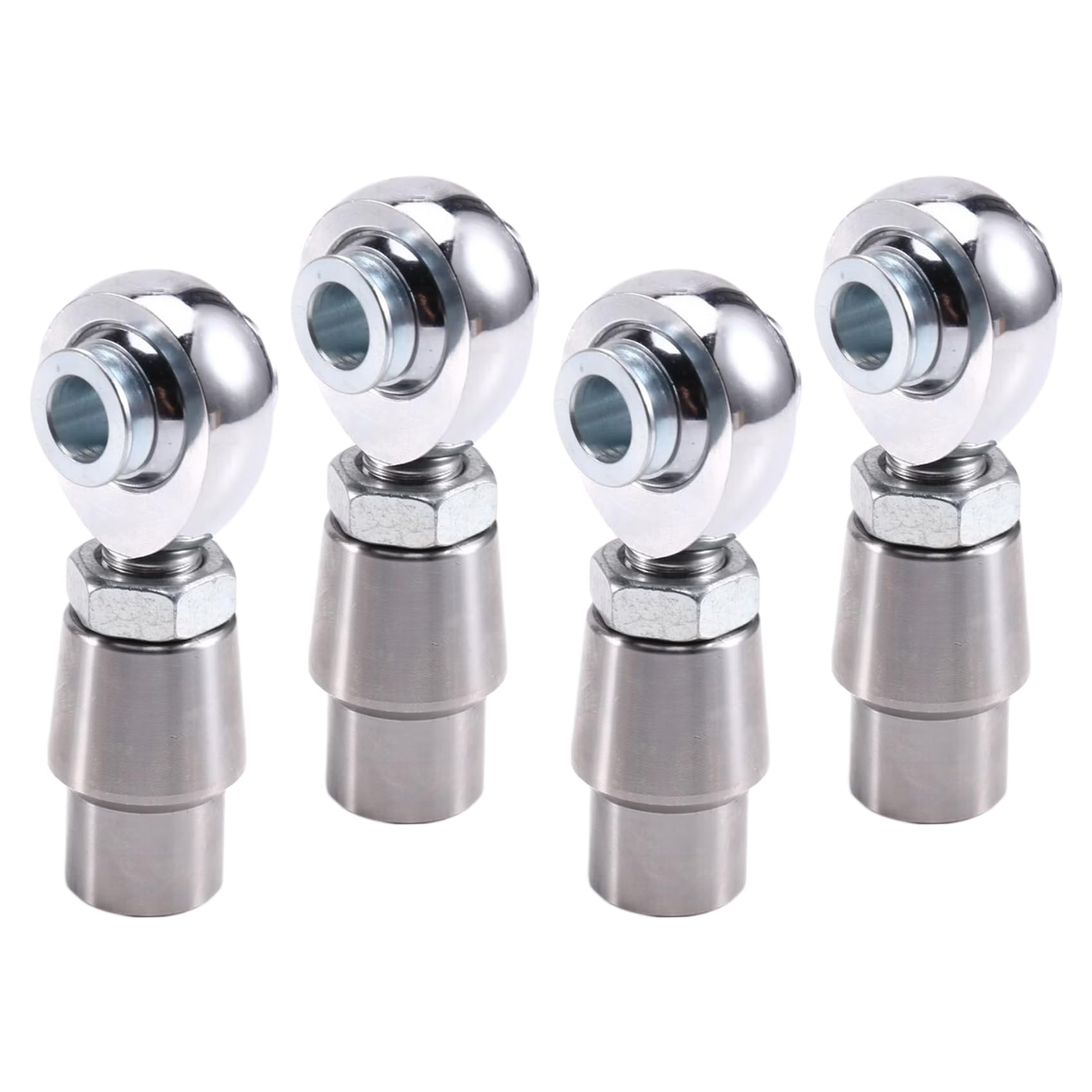 Xnuiasqe Heim Joint Rod End Kit Tube Adapters& Spacers, 4Pcs 5/8/ "-18 Left Right Thread, W/Jam Nuts Car Accessories Accsesories