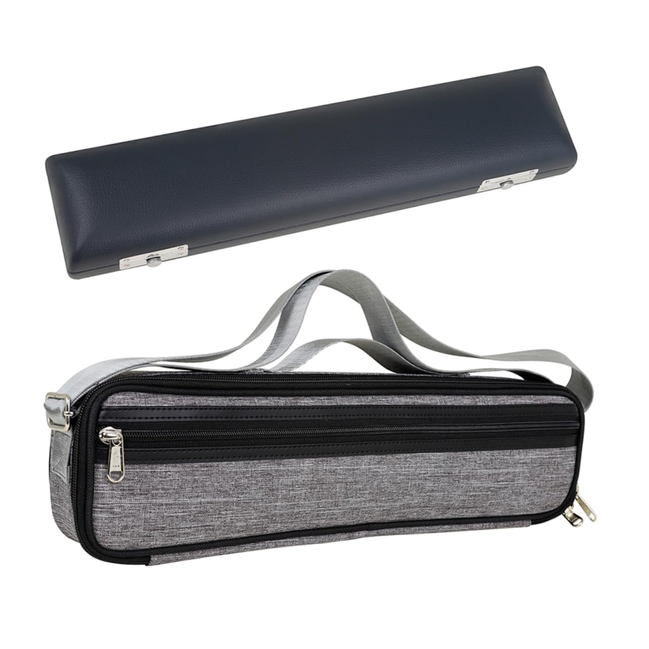 Satz Aufbewahrungsbox Und Tasche Für Flöte Praktisches Musikinstrumentenbehälter-set Tragbare Flötentasche