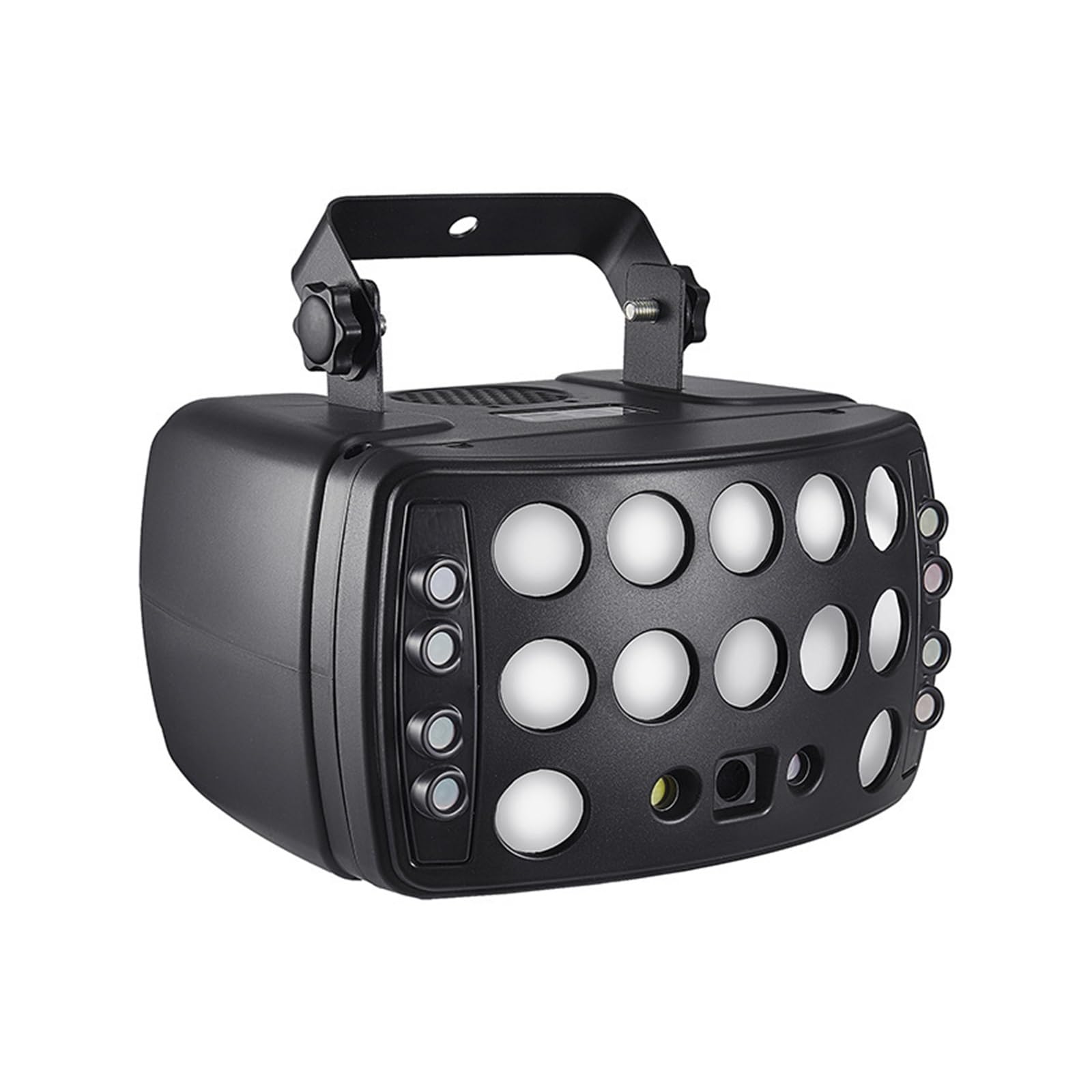 Lampes d'éclairage de scène, 4in1 rouge pluie modèles lumière LED stroboscope RGBW Derby faisceau effet d'éclairage de scène DJ Disco fête vacances mariage carnaval lampe(No Remote)