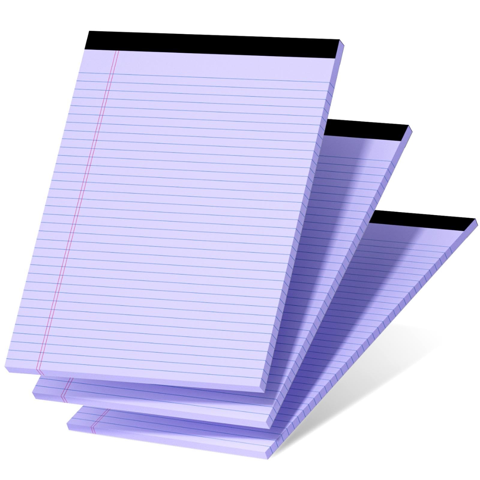 3 Pcs Legal Pads 8 5 x 11 Purple Note Pads 8 5 x 11 Notepad Total 75