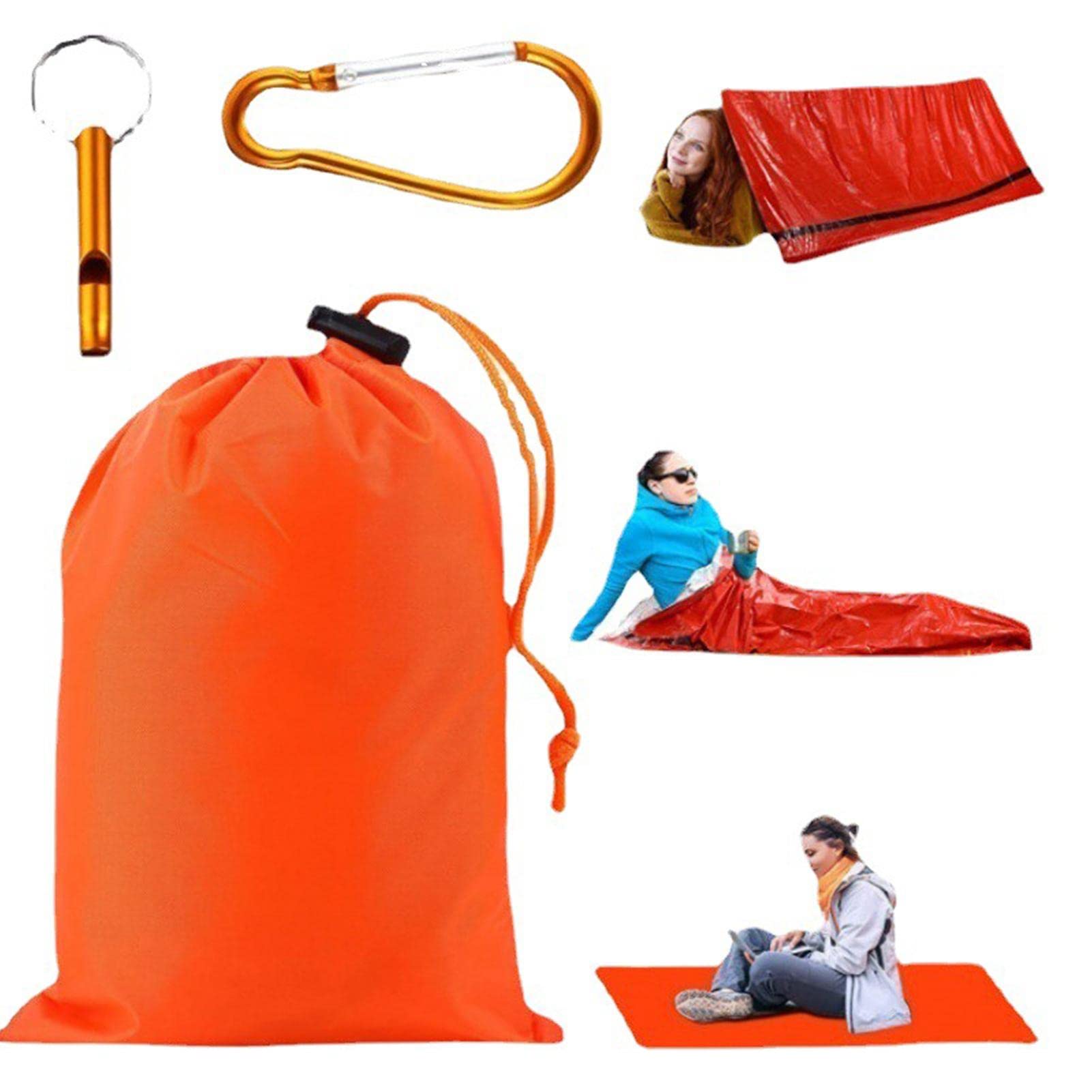 Sac de couchage de survie d'urgence Isolation thermique Film aluminium