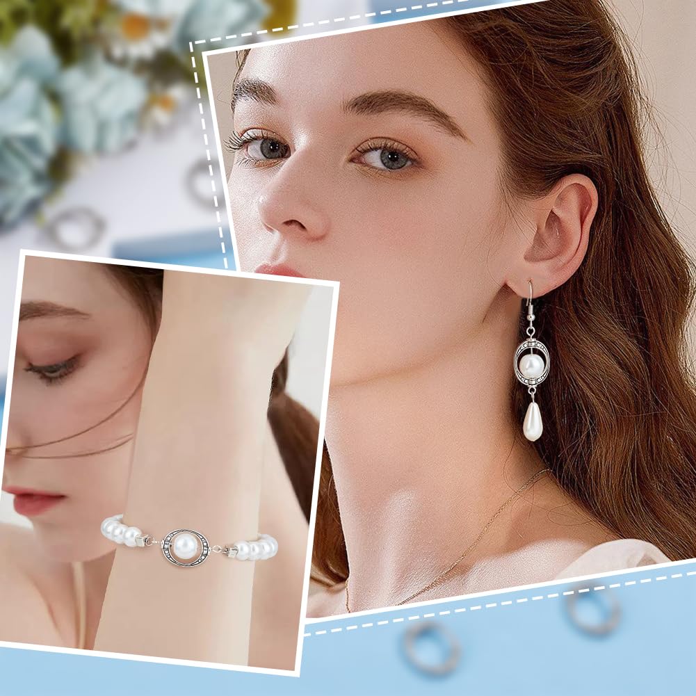 SUNNYCLUE 1 Box 120Pcs Bead Frames 10mm Circle Bead Frame Bulk Antique Silver Alloy Tibetan Style Hollow Round Beads Frames Metal Charms for Jewelry Making Supplies DIY Bracelets Necklaces Earrings - Image 5