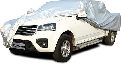 Tecoom Funda impermeable para camión para todo tipo de clima, 3 capas de cubierta completa para nieve, cubierta completa para interiores y