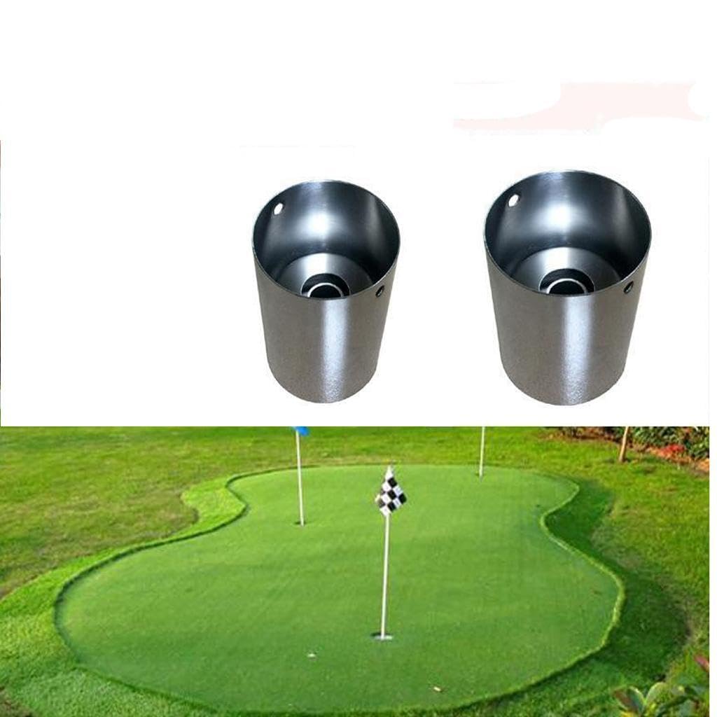 Soporte para hoyo de putting de golf, soporte para bandera verde, sólido, duradero y práctico, para asta bandera, tapete putting sólido, taza entrenamiento para patio,
