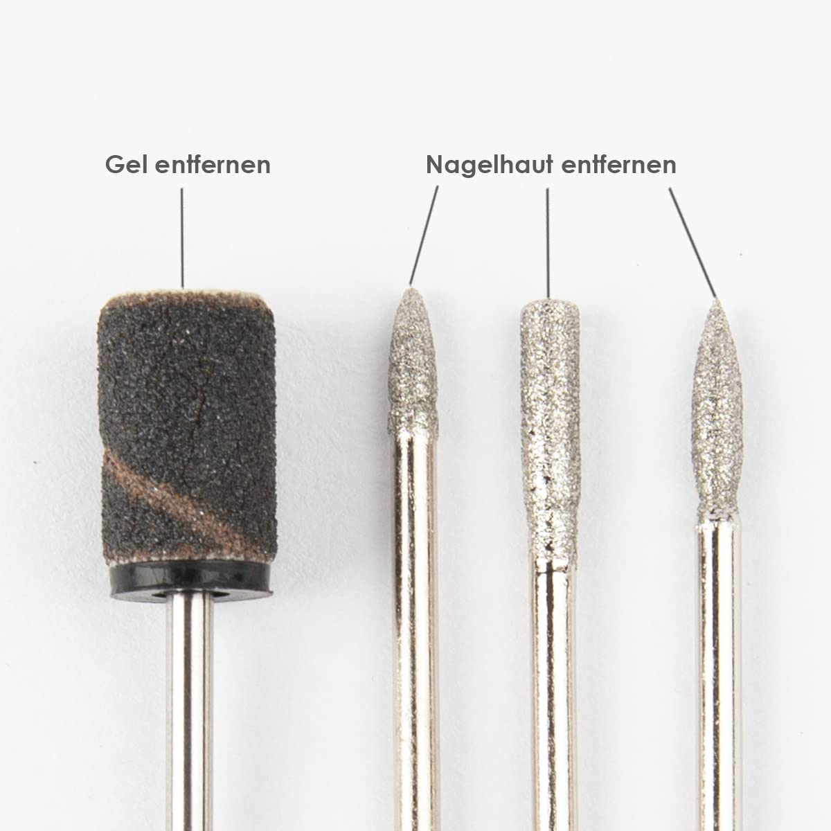 Emmi Nail Fräser Quick 2 Pro – Elektrischer Nagelfräser für Gelnägel & Lack – Nagelfeile mit 4 Bits, 20.000 U/Min, Vor-/Rücklauf, Schnellspannsystem, leise & vibrationsarm für Maniküre & Pediküre