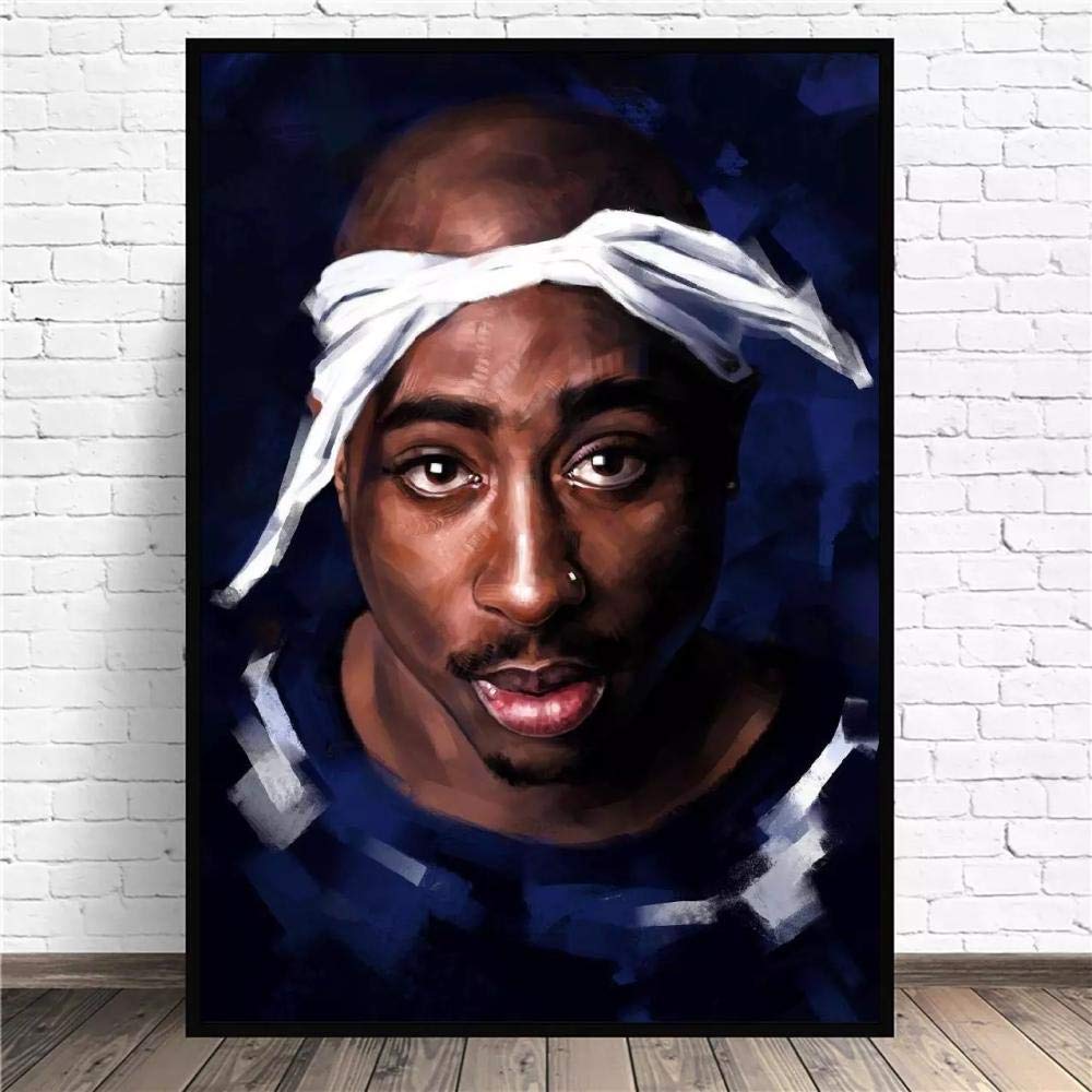 Toile art musique portrait personnalisé déco salon 50x70cm