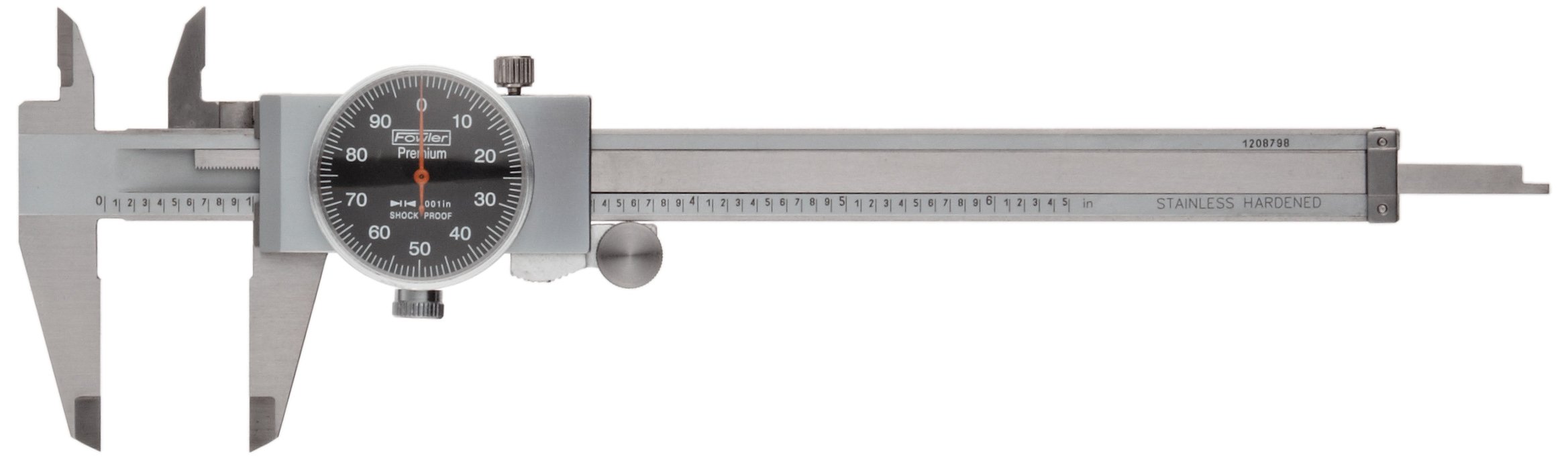 Fowler52-008-707-0, Premium Dial Caliper with 0-6" Measuring Range (Black)