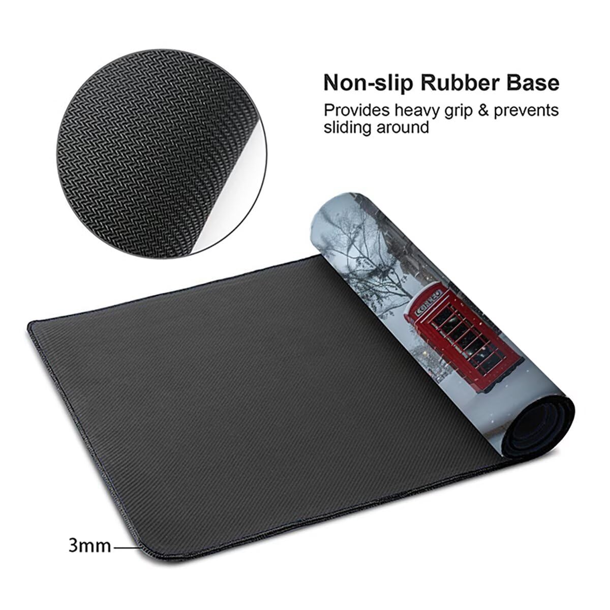 Tappetino per Mouse Gaming XXL 1200x600x3mm– Ufficio Mousepad Grande – Migliora la Velocità e la Precisione Tenuta Stabile Sottomano per Ufficio e Casa Accessori Scrivania Autobus PjY7827 7-S