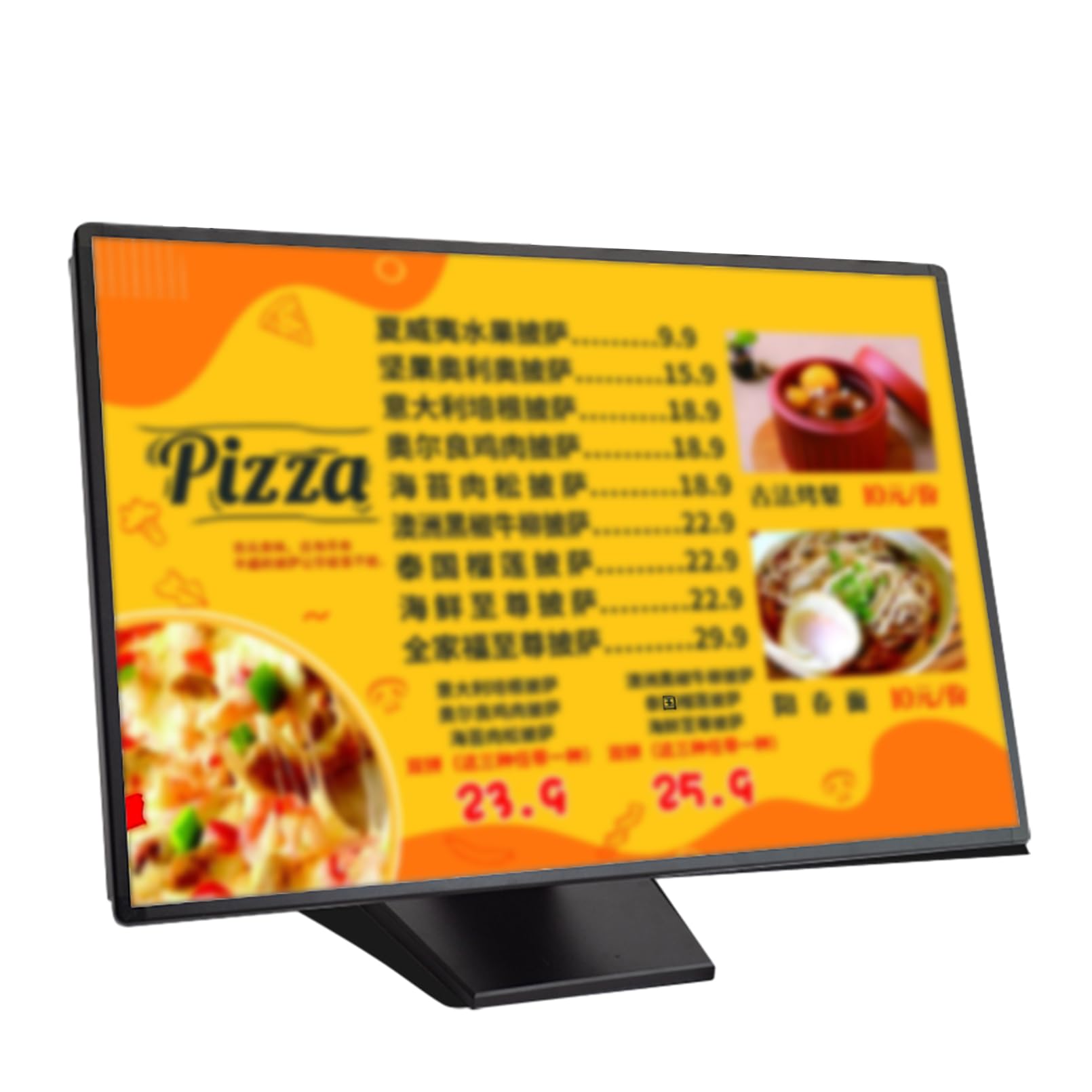 Cadre d'affiche de lumière LED 40x60 cm au design épuré pour restaurant