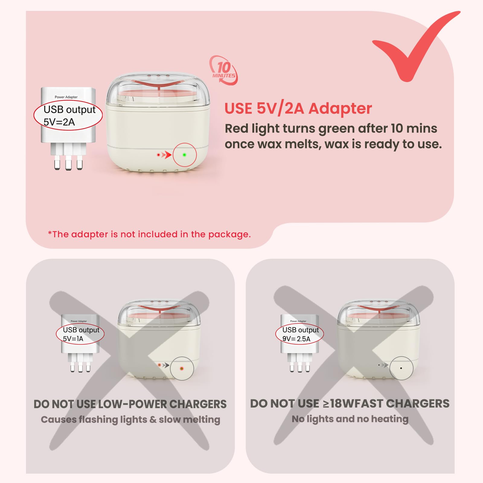 Mini-Augenbrauen-Wachsset für Frauen, USB-Schnellheizung, Wachswärmer mit intelligenter konstanter Temperatur, 100 g Perlen und 26 Stäbchen für präzise Gesichtshaarentfernung, Reise-tragbarer
