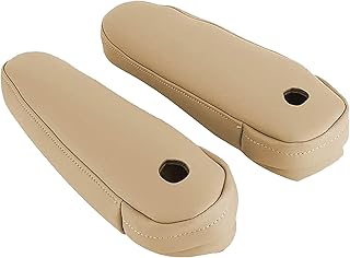 2pcs Beige Tan Leather Seat Armrest Cover Compatible with Lexus RX 300 330 350 2003-2009