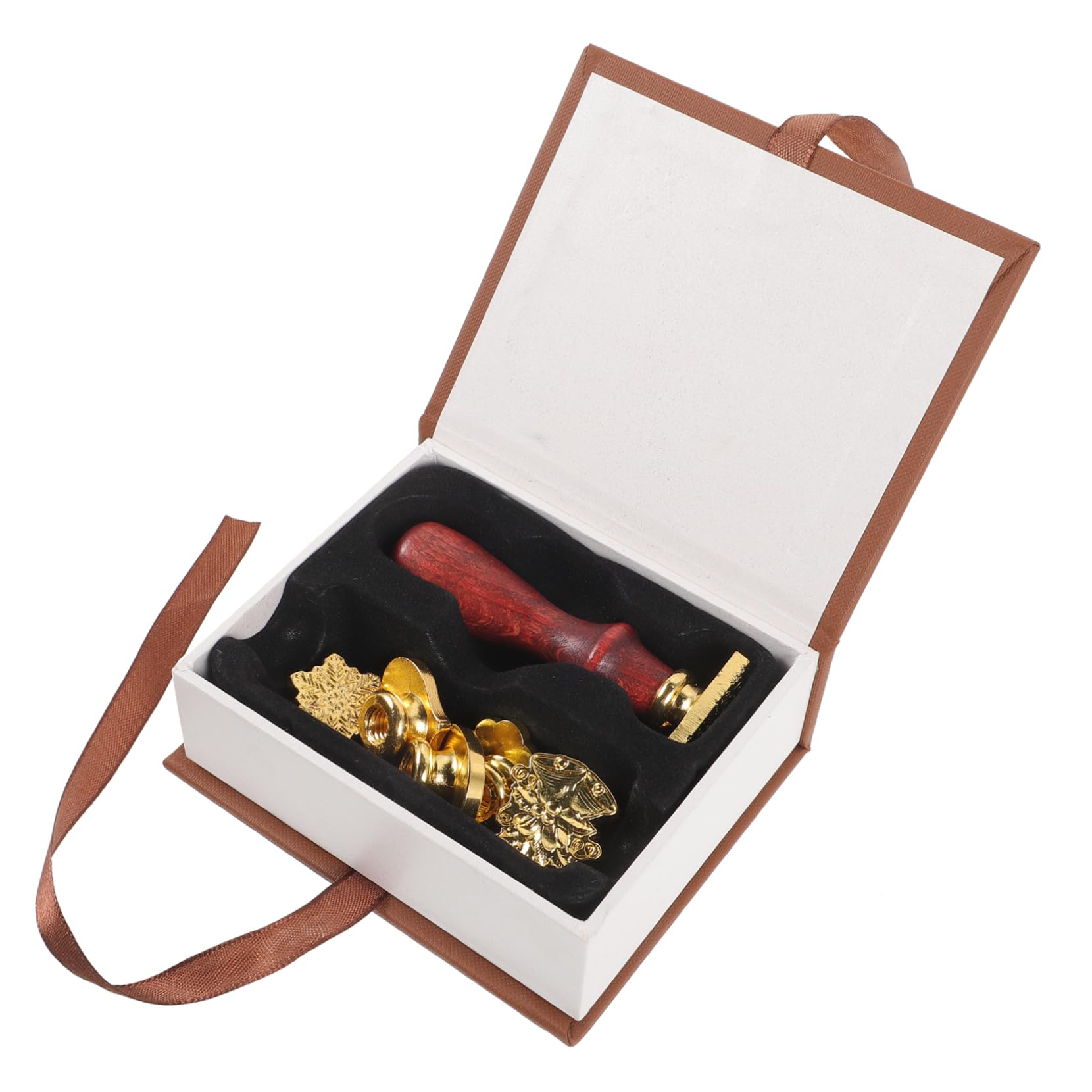STOBOK 2sätze Kit Für Feuerlackstempel Mit Holzgriff Vintage Wachssiegel-stempelset Für Einladungen Umschläge Karten Und Kreative Bastelarbeiten Geeignet Für Feiern Und Besondere