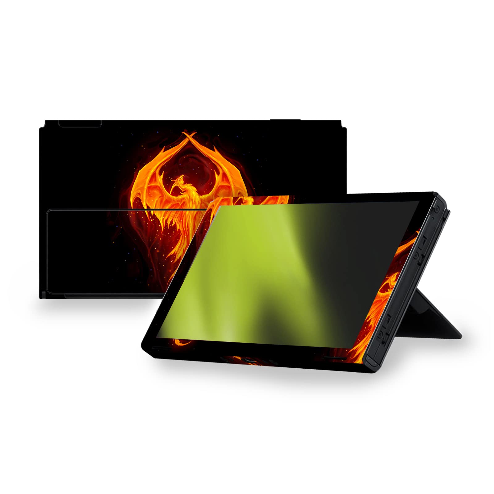 Head Case Designs sous Licence Officielle Christos Karapanos Dragon Phénix Mix Art Vinyle Autocollant De Jeu Peau Autocollant Couverture Compatible avec Nintendo Switch OLED Bundle