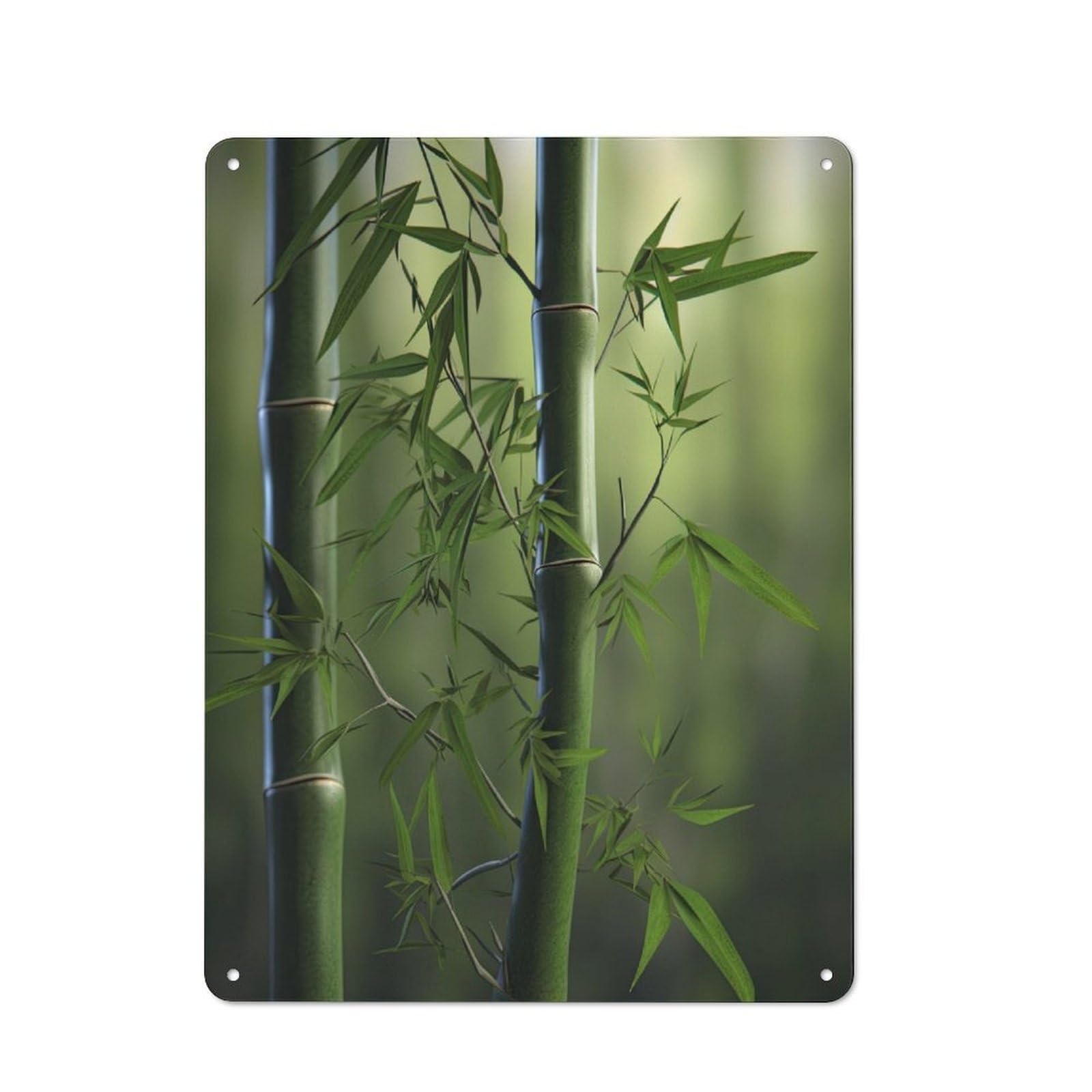 Junmoney Lost In A Bamboo Forest Workshop Style Tin Sign 40X30cm, Workshop Wall Decor For Tool Room, Garage, Studio Or Home Bar