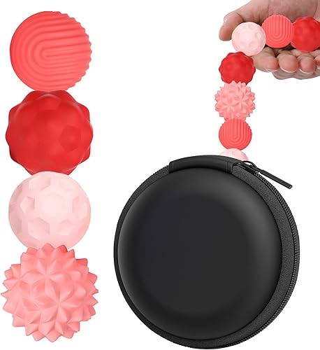 Miniatura 77 de BUSOHA Bolas de silicona para la ansiedad, paquete de 4 juguetes para adultos, juguetes sensoriales para adultos, adolescentes, regalos para calmar