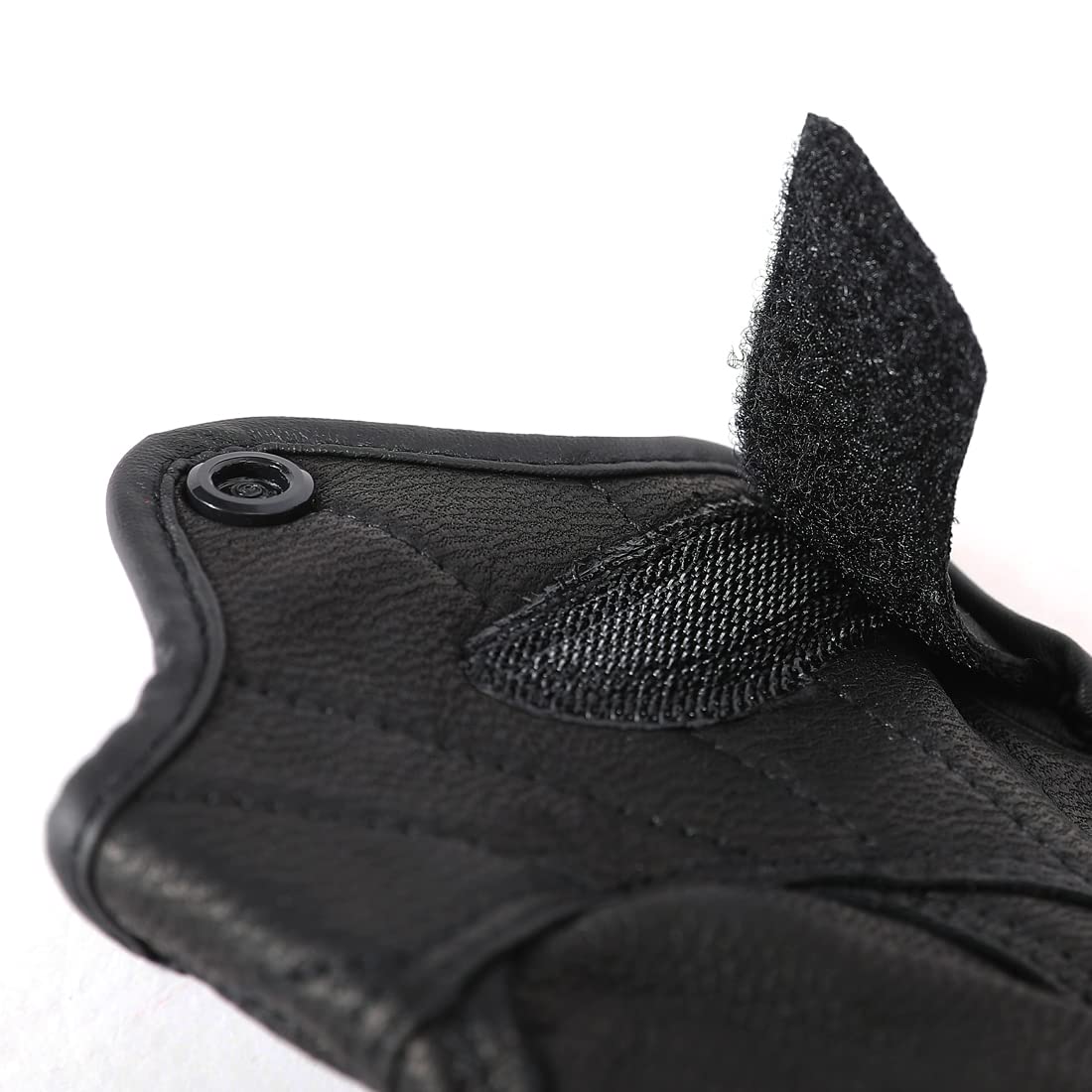Harssidanzar Guanti da moto touchscreen da uomo in pelle di capra GM037EU