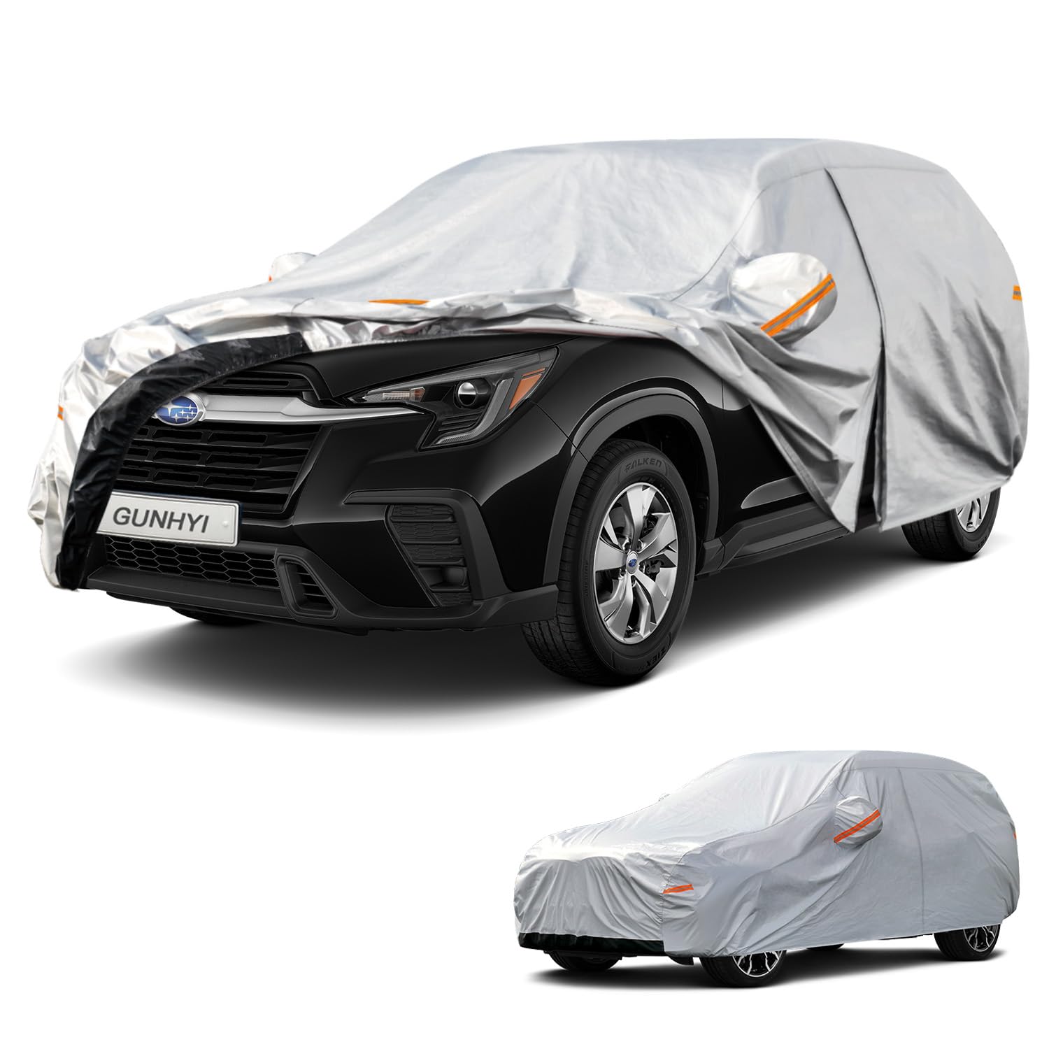 GUNHYI 6 Layers SUV Car Cover Custom Fit Subaru Ascent (2018-2026) Waterproof All Weather, Heavy Duty Outdoor Snow Sun Rain Uv Protection (Ships from US Warehouse, Delivery 3-8 Days)