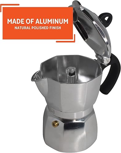 Miniatura 3 de Imusa Cafetera espresso de 6 tazas con perilla en forma de corazón