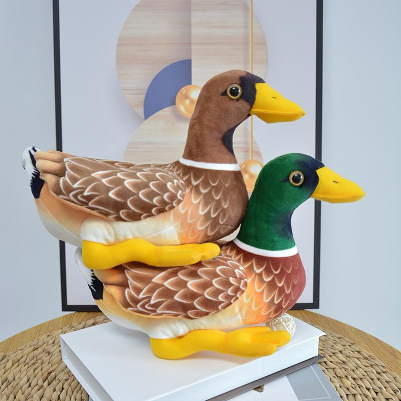 Simpatico Simulazione Anatra Peluche Giocattolo Realistico Anatre Marroni Animali Di Peluche Bambola Morbida Per I Bambini Ragazza Regalo Di Compleanno 30 cm Un Paio