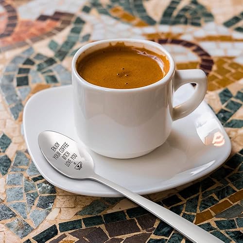 Miniatura 7 de Cuchara de café de la amistad para mujeres y amigas, todavía tomando café juntos, regalos de cumpleaños, Acción de Gracias, Navidad para amantes del